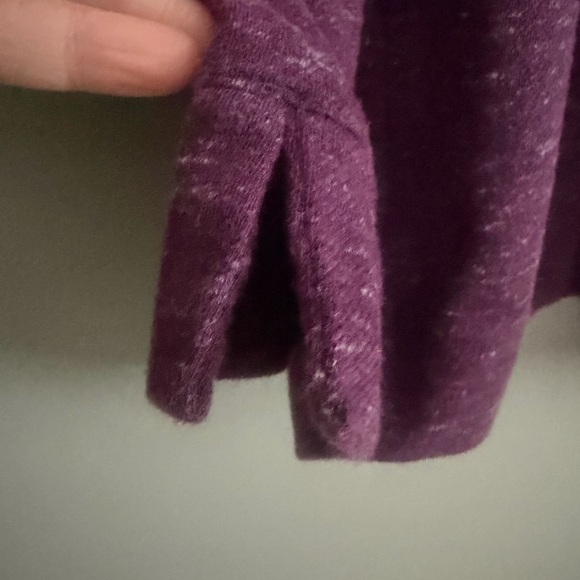 J. Jill Plum purple Cowl Neck tunic top with pockets size medium - Picture 6 of 9